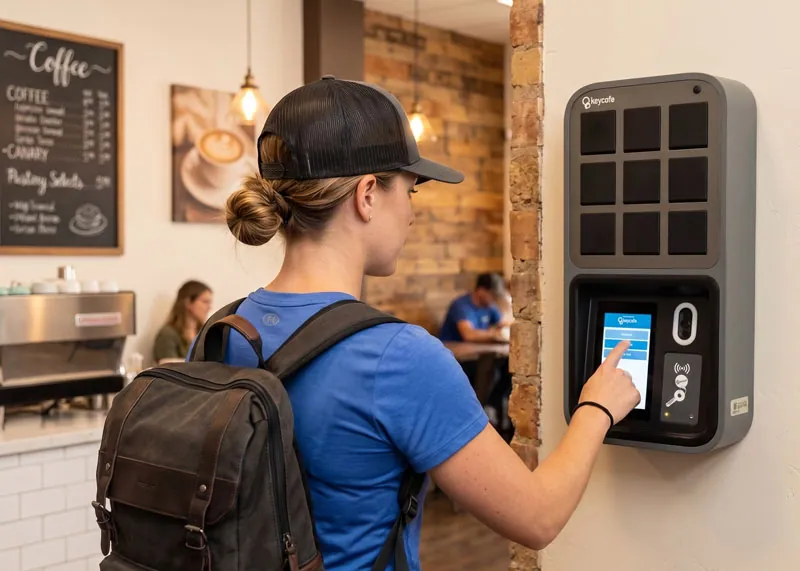 Keycafe SmartBox in use