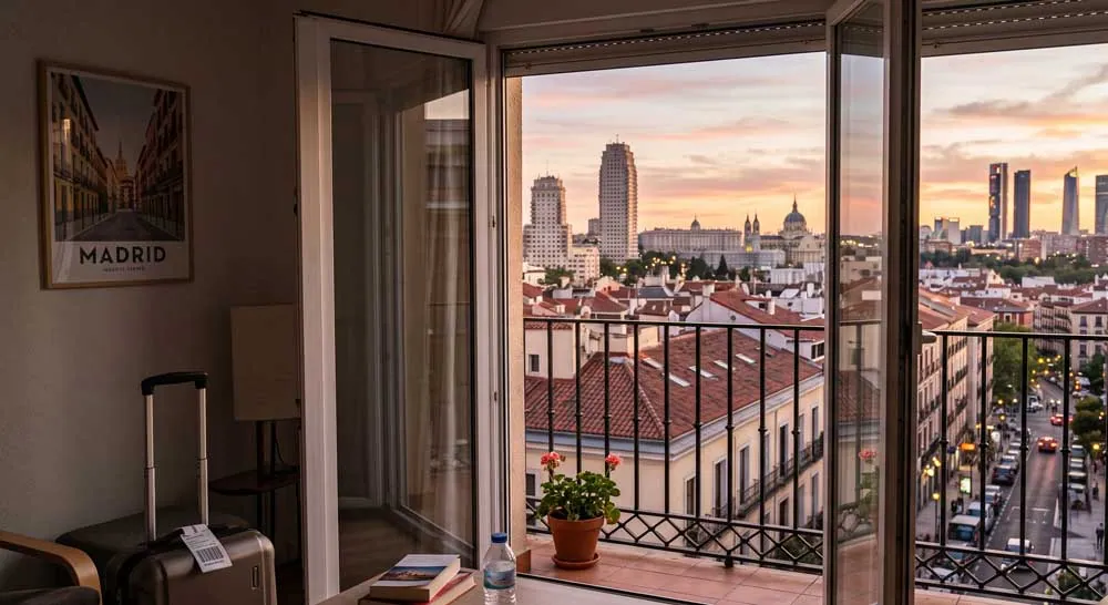 Skyline de Madrid pour la gestion des locations à court terme et la gestion immobilière