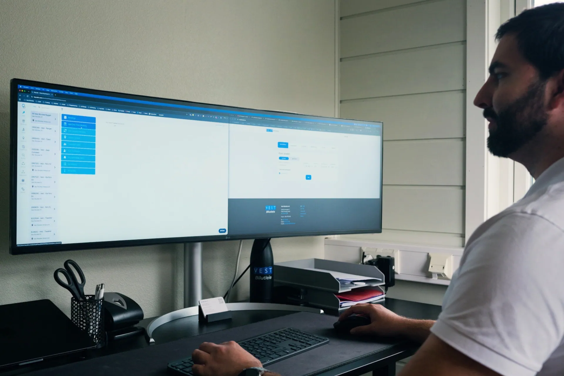 Employee using the Keycafe Dashboard