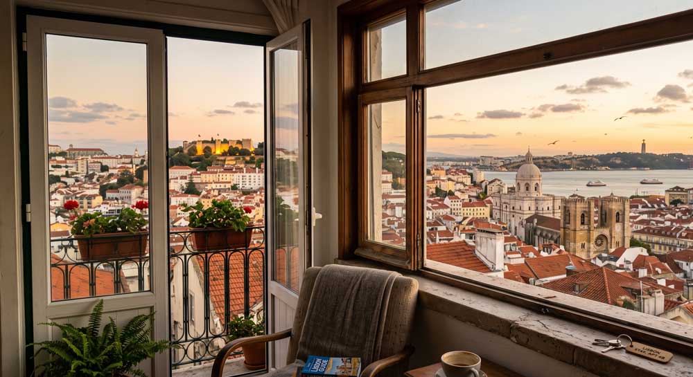 Lisbon skyline for str and property management