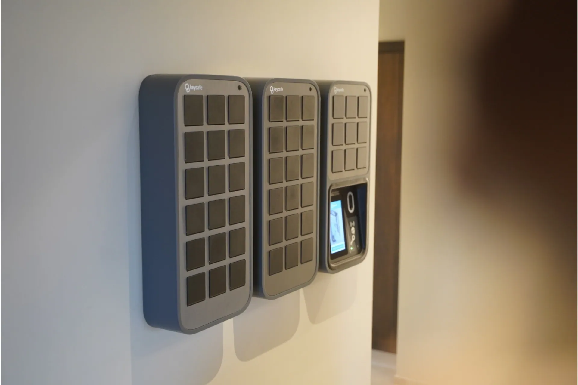 Wall-mounted smart key lockers
