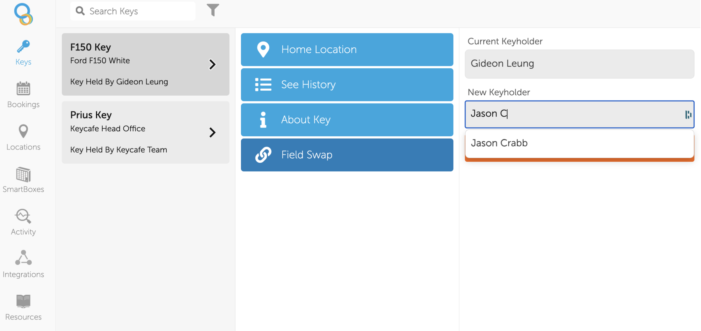 Field Swaps Feature