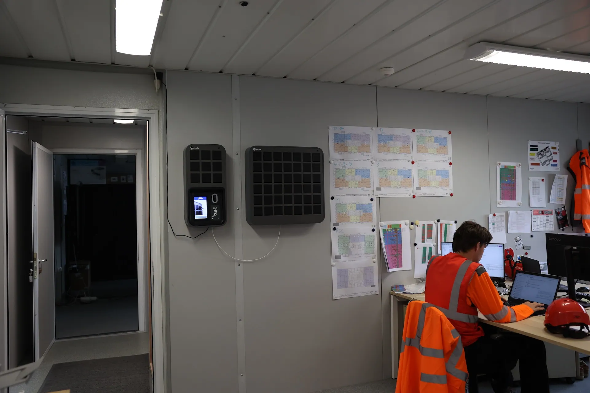 SmartBox setup in the Eiffage construction site office