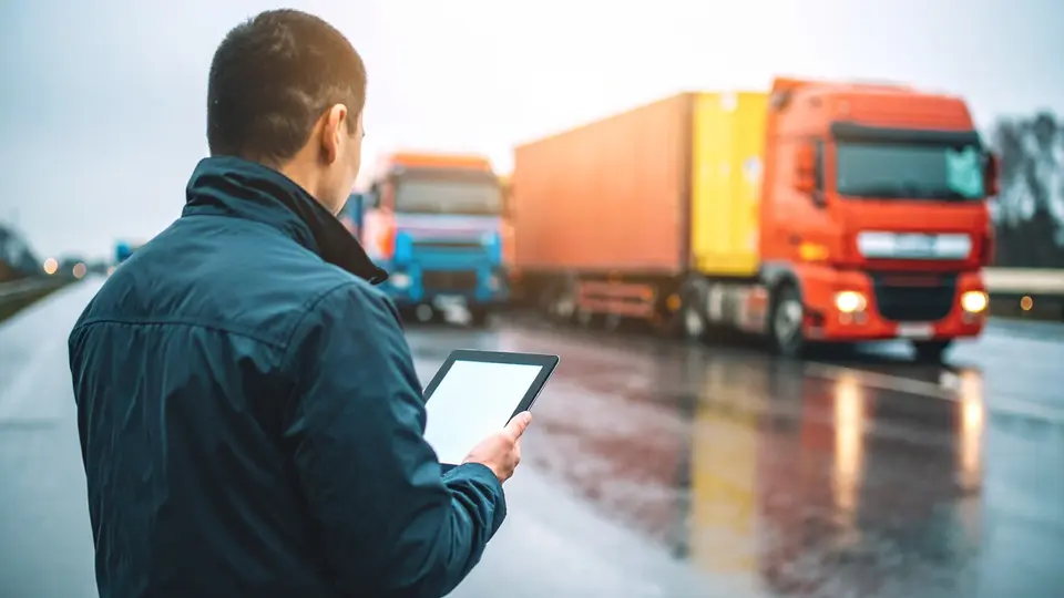 Fleet Manager Reviewing Keycafe App for Driver Deployments