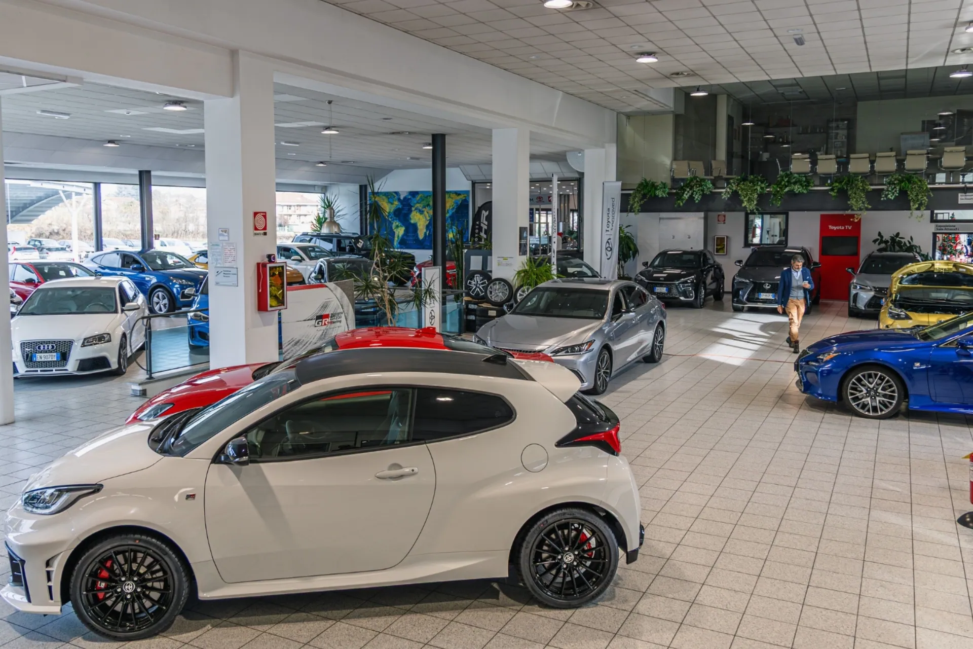 Fuji Auto's showroom floor