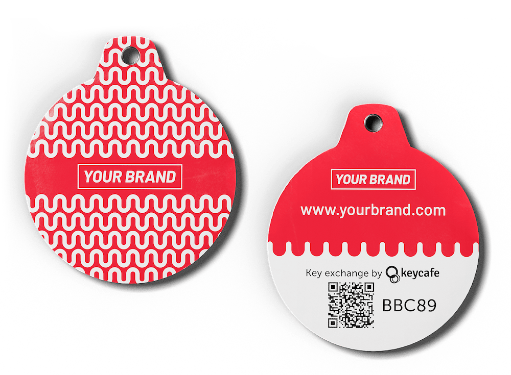 Keycafe Sleutelhangers met branding